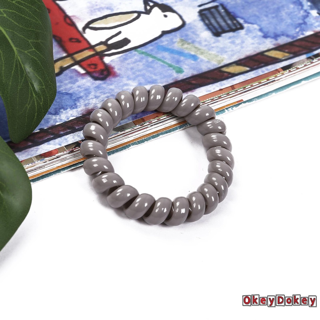 Dây Buộc Tóc Co Giãn Không Để Lại Dấu Vết Màu Trơn Cho Nữ