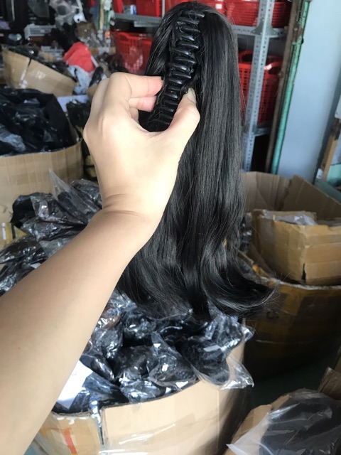 Tóc giả ngoặm kẹp ngắn cúp ❤freeship 50k❤cao cấp- ảnh thật