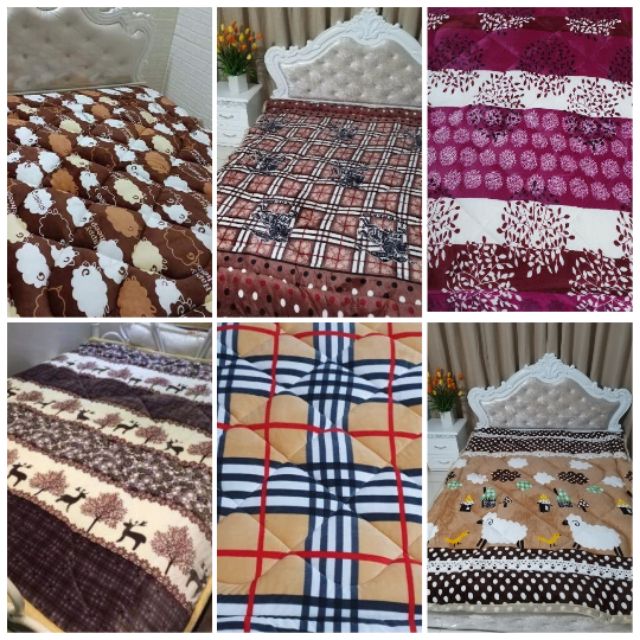 Chăn lông cừu 2,8kg cao cấp mùa đông siêu ấm hàng loại 1  (chăn phồng như hình) | BigBuy360 - bigbuy360.vn