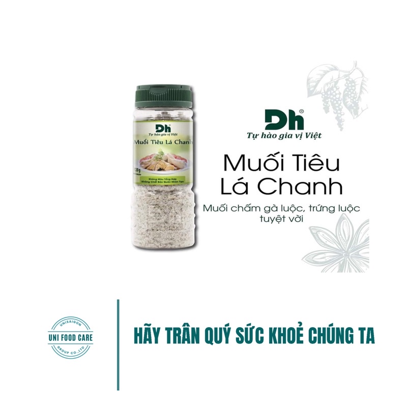 Hũ Muối Tiêu Lá Chanh Tây Ninh - Thương hiệu DH Foods