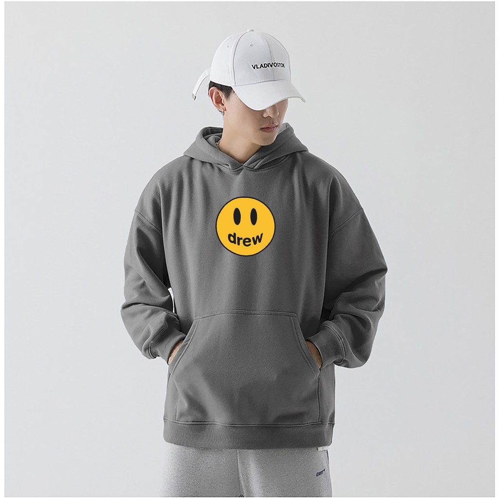 Áo hoodie drew nam nữ - áo mũ hoodie nỉ thu đông phong cách ulzzang nhiều màu chất nỉ bông dày đẹp HD3