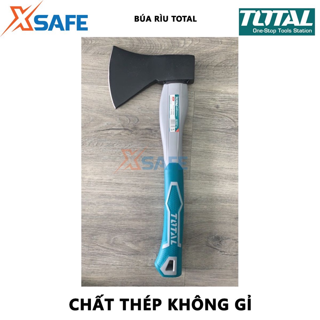 Búa rìu TOTAL Búa cầm tay mini chiều dài 390-700mm chất liệu thép carbon 45#, chịu nhiệt, dùng để chẻ củi, đốn, chặt cây