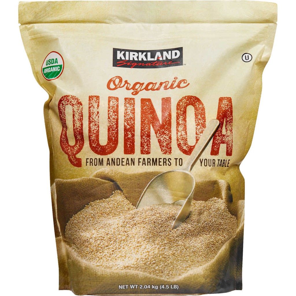 [Mã GROSALE giảm 10% đơn 150K] Hạt quinoa (hạt diêm mạch) hữu cơ - Kirkland - 2.04kg - HCMShop