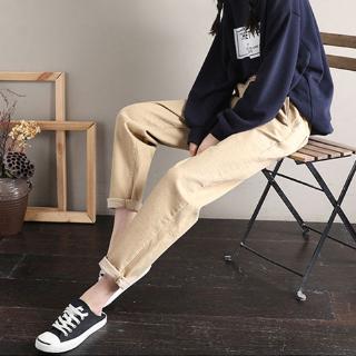 Quần harem vải cotton phong cách Hàn quốc