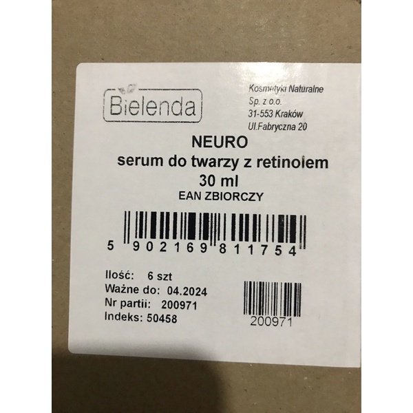 Serum Retinol Bielenda Neuro trẻ hoá, làm da căng bóng, mờ thâm sẹo
