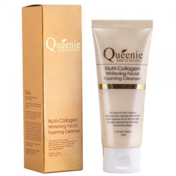 Sữa rửa mặt Queenie Nutri Collagen Whitening Facial Foaming Cleanser