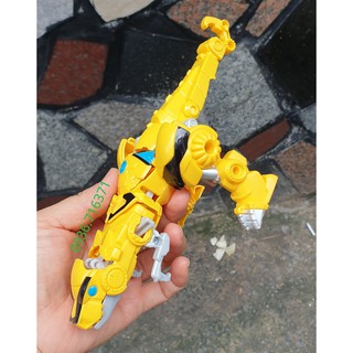 Robot Màu Vàng Biến Hình Thành Khủng Long T-rex 1 Bước Cho Bé (Hasbro - Mỹ)