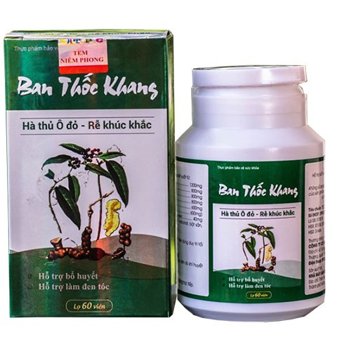Ban Thốc Khang – Hỗ trợ làm đen tóc, hỗ trợ bổ huyết, giúp tóc khỏe mạnh