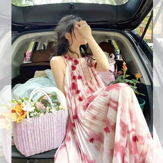 Váy nữ, đầm nữ maxi xếp ly cao cấp