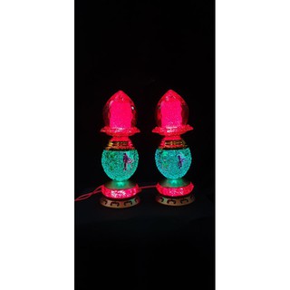BỘ 2 CÁI ĐÈN THỜ LED ĐỔI MÀU