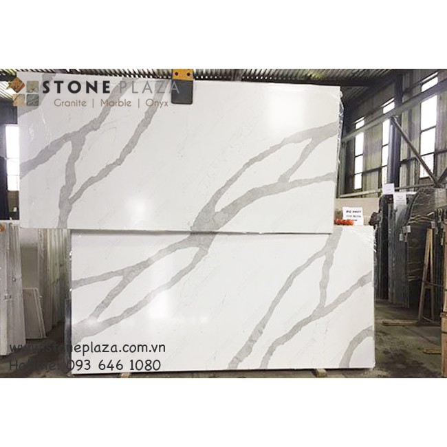 ĐÁ NHÂN TẠO THẠCH ANH TRẮNG SỨ VÂN CÂY (TUSCANY ARTIFICIAL MARBLE)