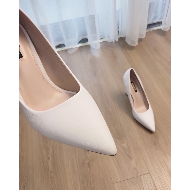 Giày cao gót nữ bít mũi 8 phân, giày bít mũi gót trụ 8 phân mã H168