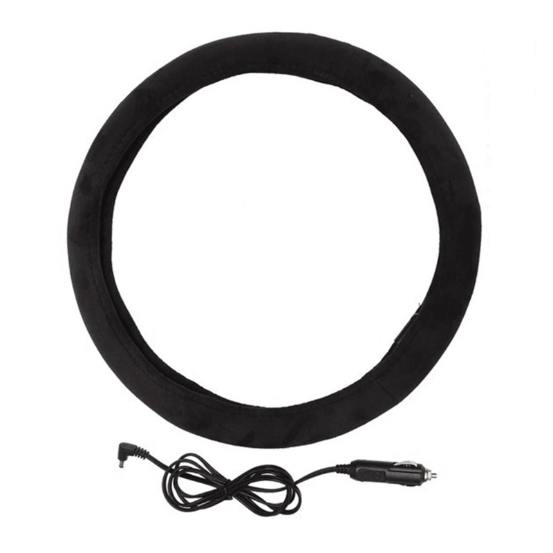 Vỏ Bọc Vô Lăng Xe Hơi Bằng Da Lộn 38cm Cho DC 12V Redefine Sty