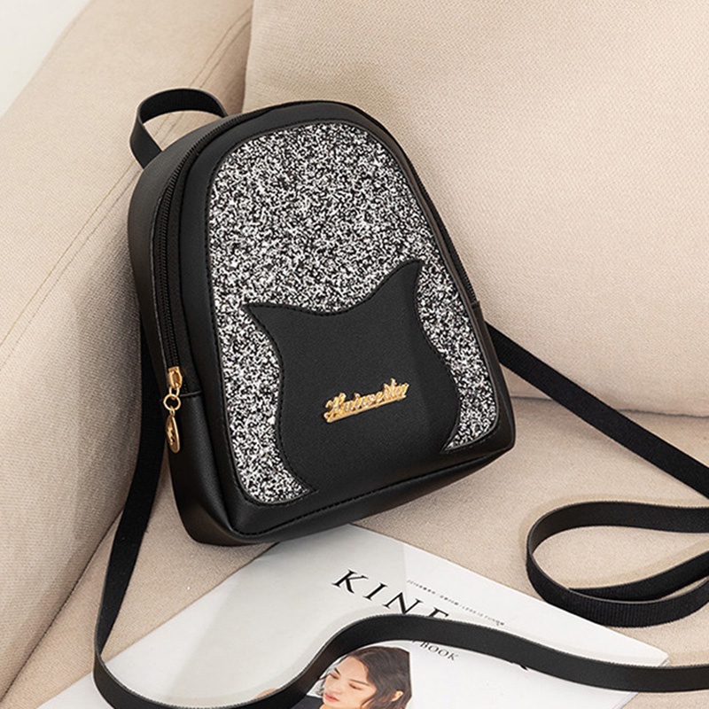 Balo Đeo Vai Đính Kim Tuyến Lấp Lánh Phong Cách Hàn Quốc Cho Nữ