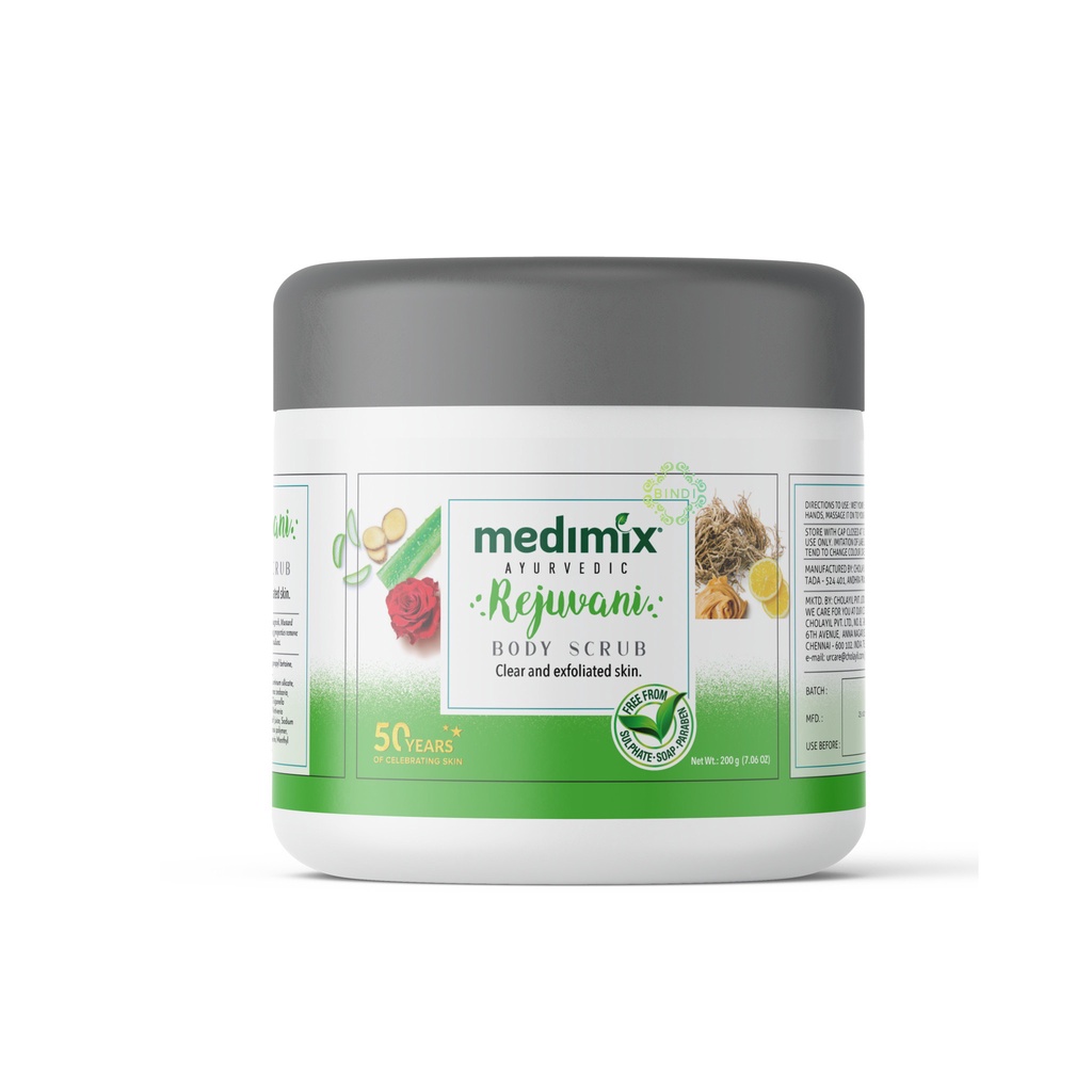 [Mã BMLTM50 giảm đến 50K đơn 99K] Tẩy tế bào chết cơ thể Medimix Ayurvedic thảo dược 200g