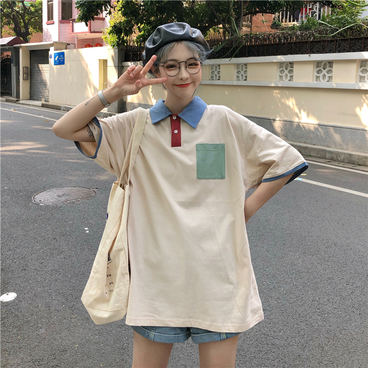 Áo Thun Polo Ngắn Tay Phong Cách Hàn Quốc