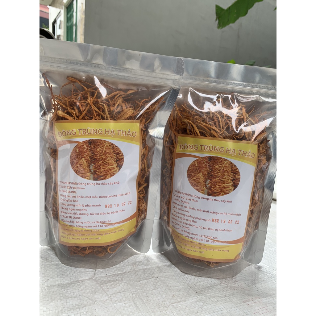 Đông trùng hạ thảo khô (100g), hàng loại 1, chất lượng, giá tận nguồn, tăng cường chức năng gan, phòng chống ung thư