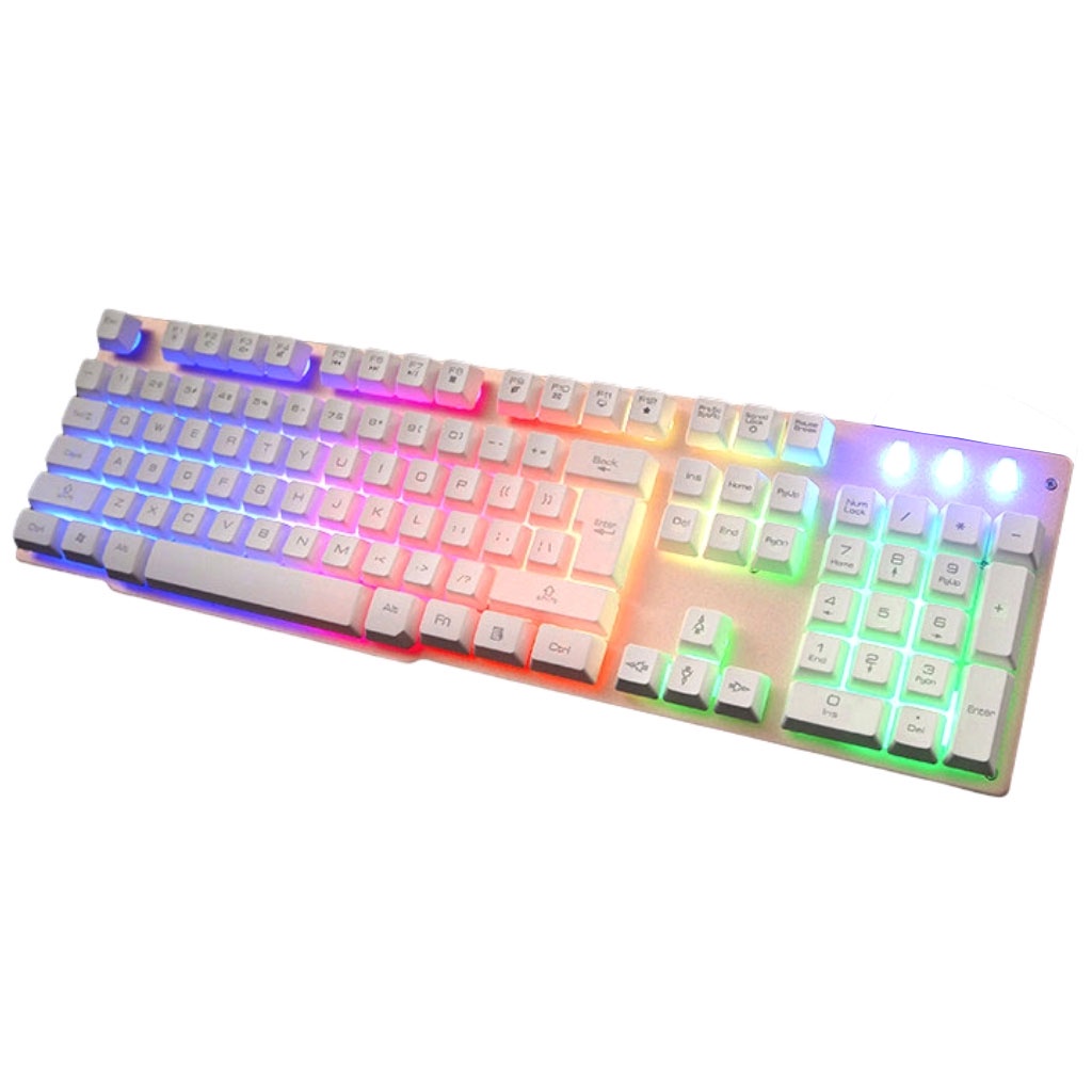 Bộ Bàn Phím Chuột Máy Tính KUIYN Bàn Phím Chơi Game Đèn Led 7 Màu Giả Cơ Thế Hệ Mới