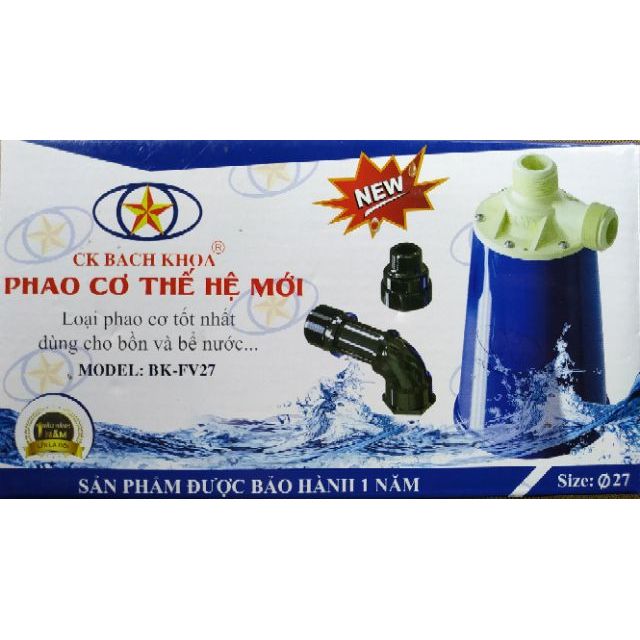 Phao Cơ Bách Khoa Thế Hệ Mới 21mm 27mm _ Phao cơ chống tràn nước