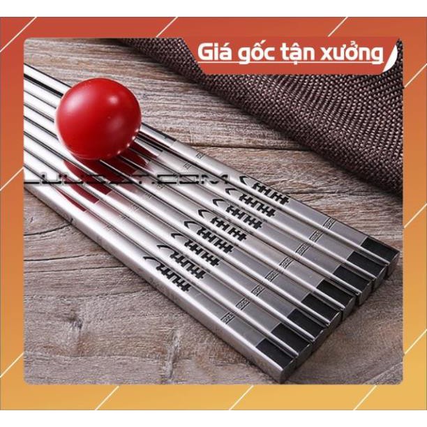 Đũa inox 304 cao cấp Hàn Quốc(Set 5 đôi)