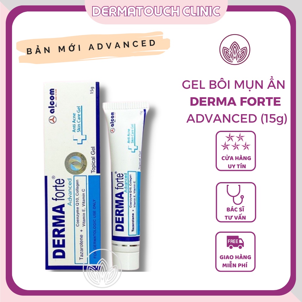 ✅[Chính Hãng] Derma Forte Gel - Gel bôi mụn ẩn mẫu mới (Advanced)