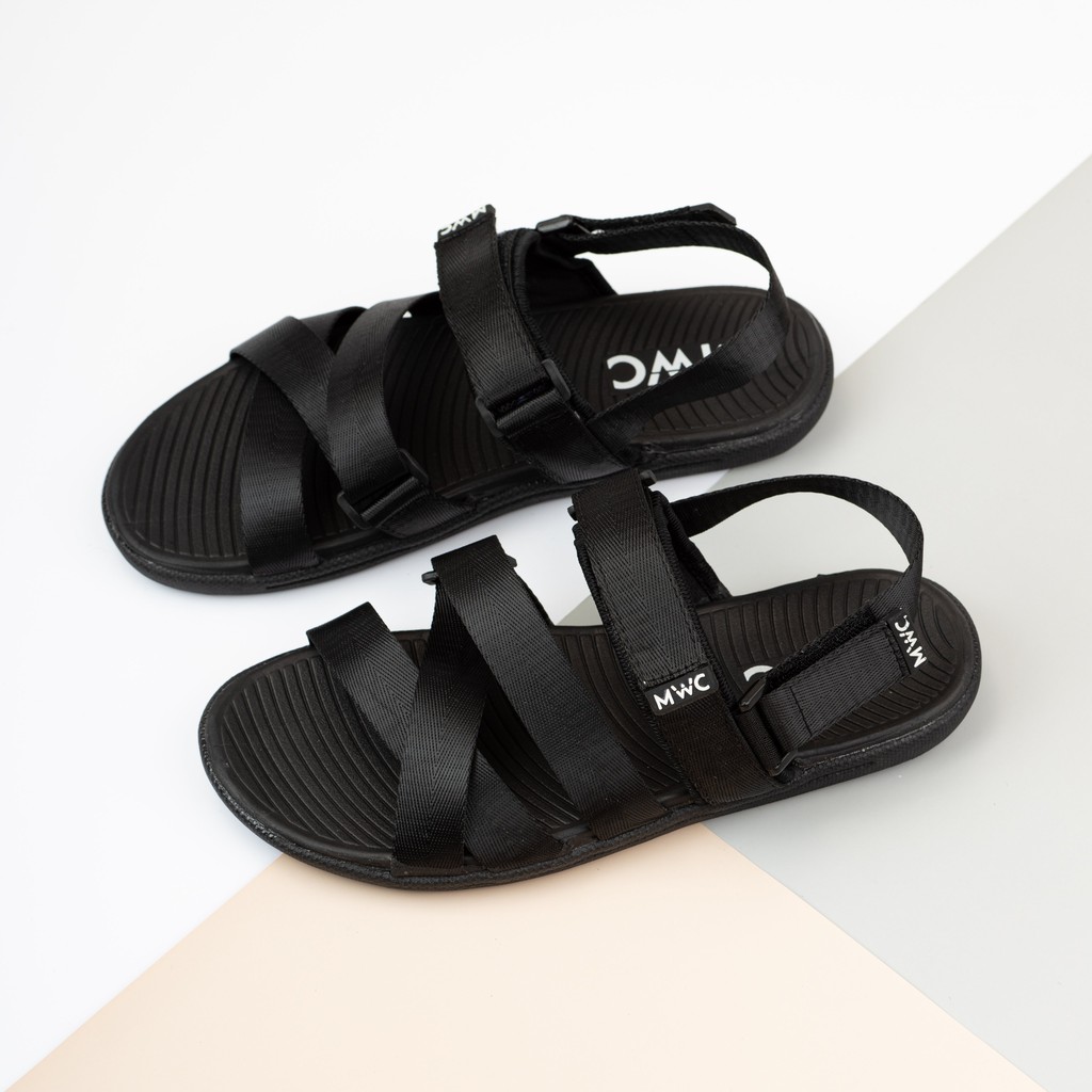 Giày Sandal Nam quai dù đan chéo MWC NASD- 7037