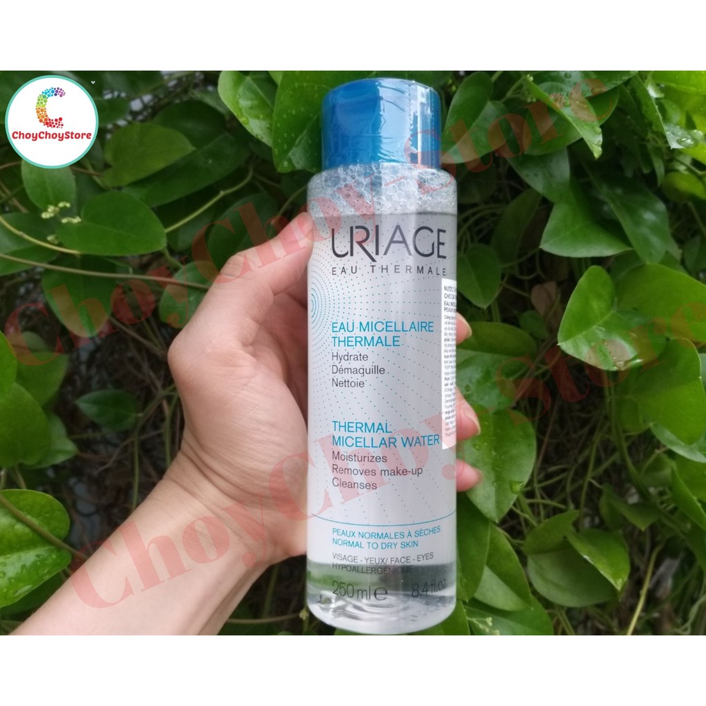 [TEM CTY] Nước Tẩy Trang Uriage Thermal Micellar Water PNS 250mL (nắp xanh dương)  Dành Cho Da Thường, Da Khô