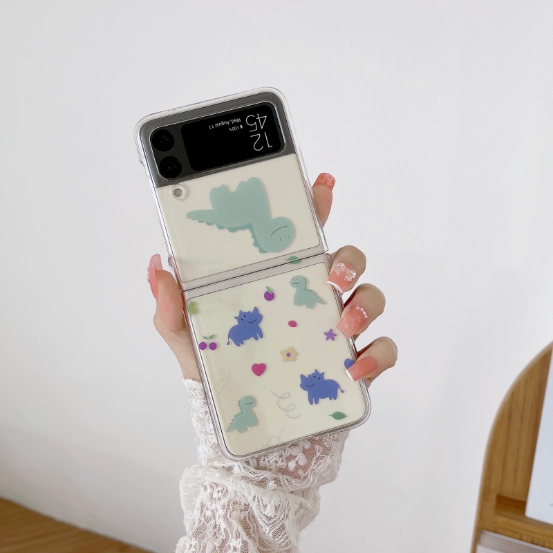 Ốp Điện Thoại Cứng In Hình Gấu Quế Cho Samsung Galaxy Z Flip 3 Z Flip 3