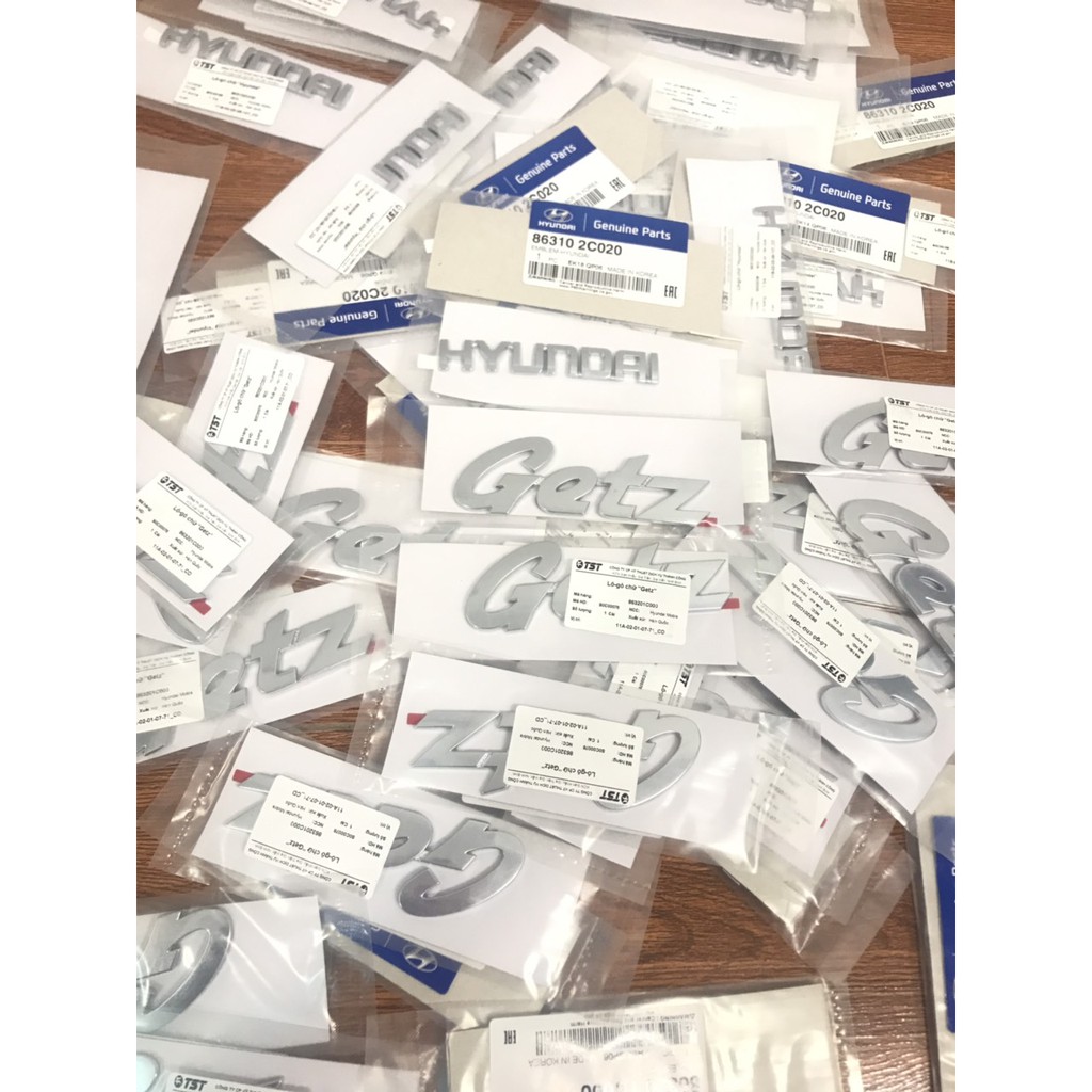 Chữ hyundai Chữ Getz