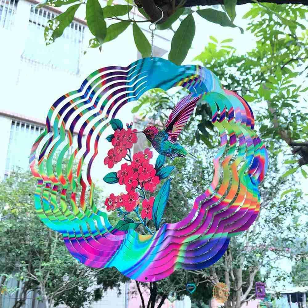 Chuông Gió Hình Con Quay 3D Trang Trí Sân Vườn
