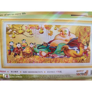 tranh thêu 5d phật di lạc dv6291