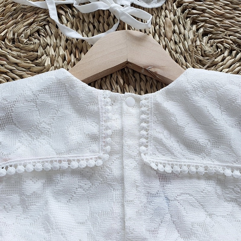 Body Váy Công Chúa Cổ Vuông 𝐍𝐇𝐈́𝐌 𝐗𝐔̀ 𝐊𝐈𝐃𝐒 Cho Bé Gái Sơ Sinh, Đầy Tháng, Thôi Nôi, Sinh Nhật B036