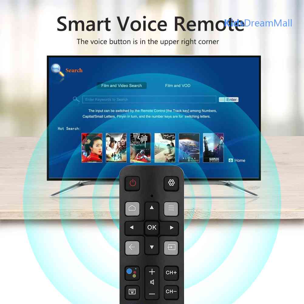 Điều Khiển Từ Xa Bằng Giọng Nói Chuyên Dụng Cho TCL Android TV 40S330 32S330 65Q637 55Q637 55S430
