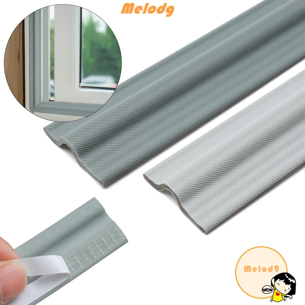 MELODG Home Door Window Soundproof Weather Stripping Sealing Strip Windproof Self-adhesive Anti Collision Pu Foam Draught Excluder/Multicolor