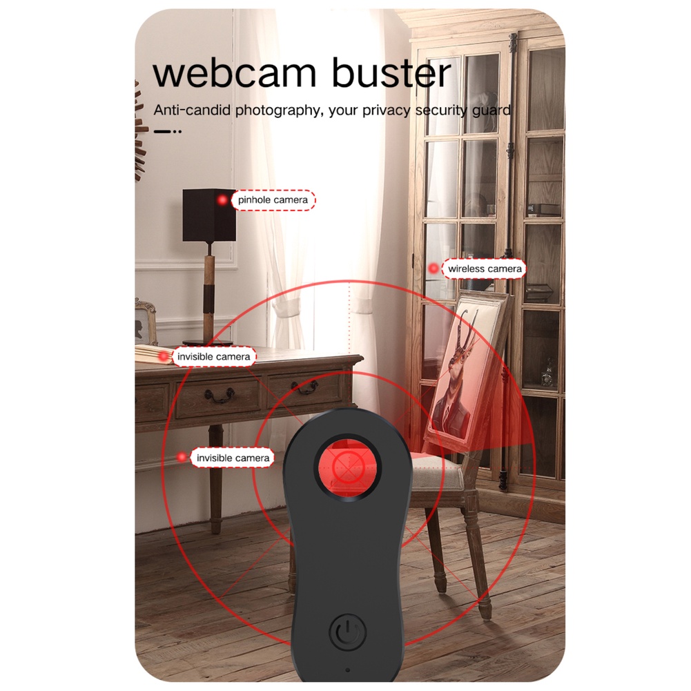 Coza Máy Dò Camera Giấu Kín Chống Gián Điệp Khách Sạn Tiện Dụng Máy Dò Khách Sạn Du Lịch Không Dây Giám Sát Tránh Di Động Máy Dò Camera Ô Tô