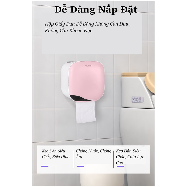 Hộp Đựng Giấy Vệ Sinh OENON, Kệ Dán Tường Nhà Tắm Nhà Vệ Sinh 2 Ngăn Chống Nước