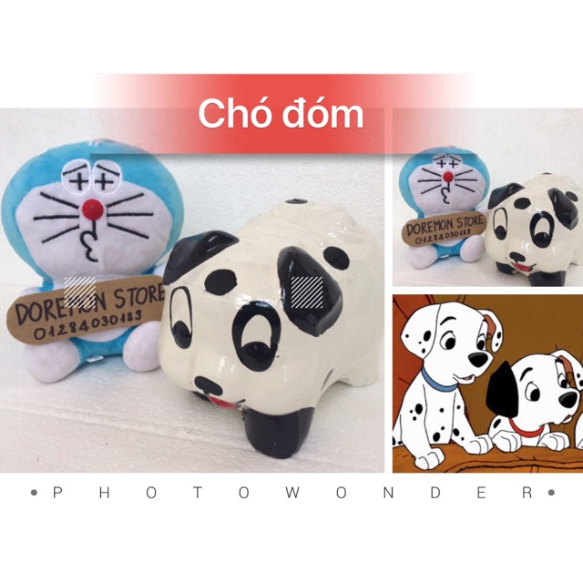 Heo đất handmade Chó Đóm M
