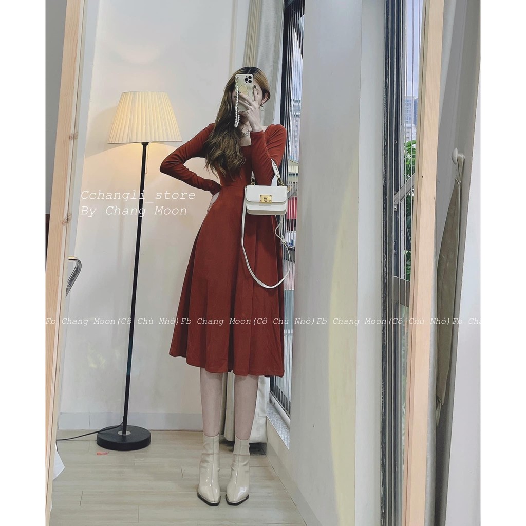 Váy dáng dài style tiểu thư