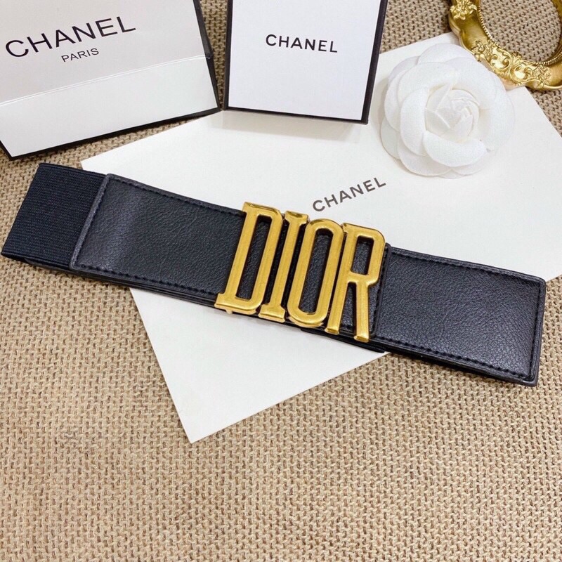 Đai áo,  vay  belt thắt lưng Dior da cao cấp lưng chun co giãn 🍓