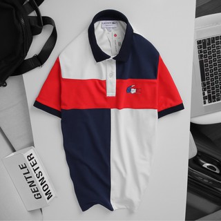 [Follow nhận Voucher 30K] Áo Polo Nam Phối 3 Màu Vải cotton cá sấu- Áo Nam Cao Cấp