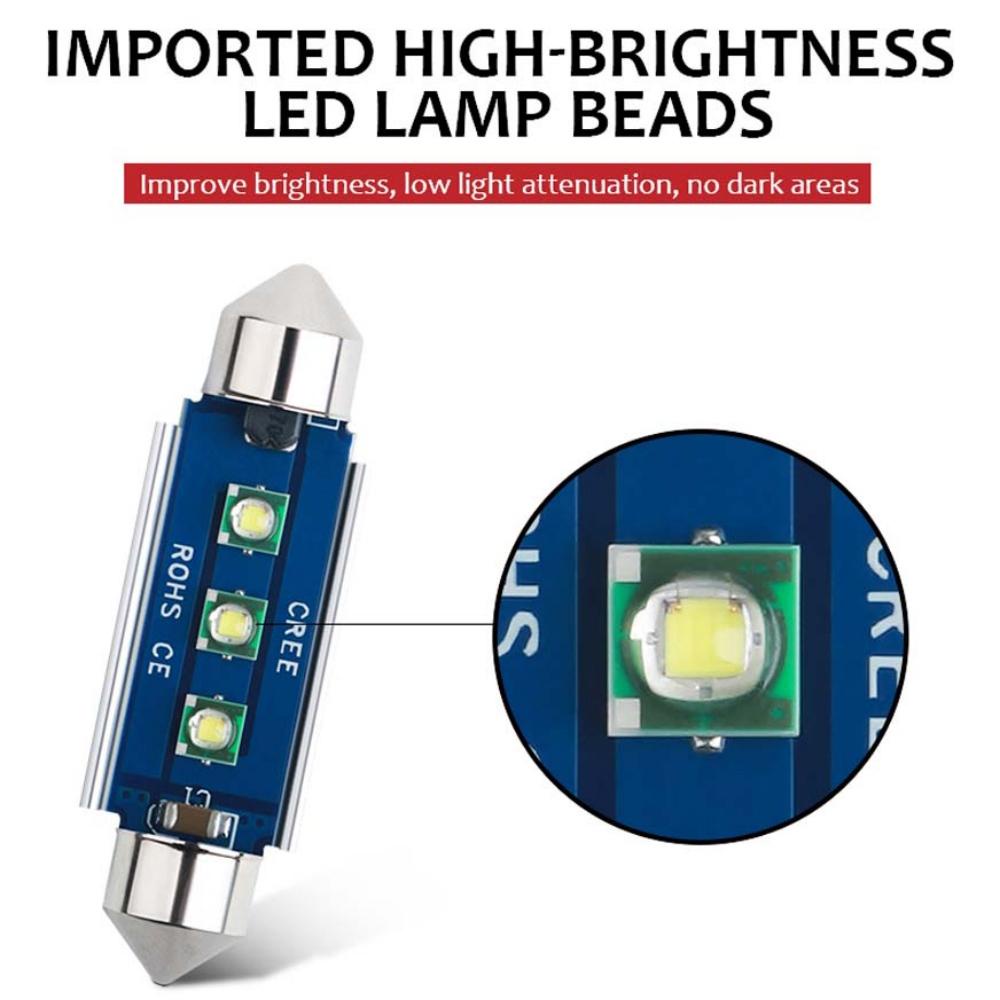 Đèn Led Đi Ốt 6000k C5W C10W 12V Chất Lượng Cao Dành Cho Xe Hơi