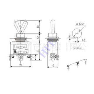 Công tắc gạt - Loại tự trả về