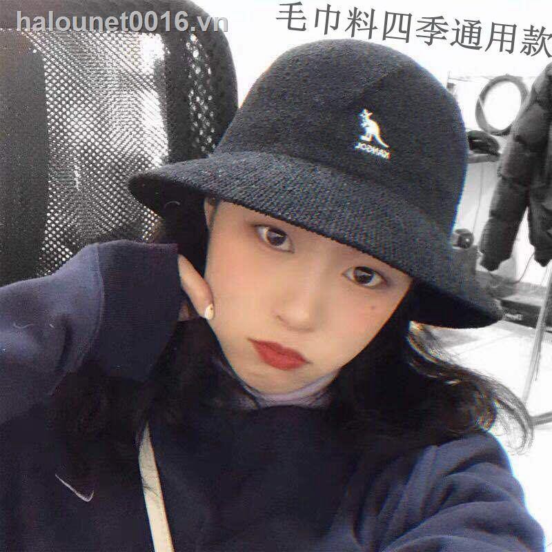 Mũ xô có vành chống nắng in chữ Kangol thời trang