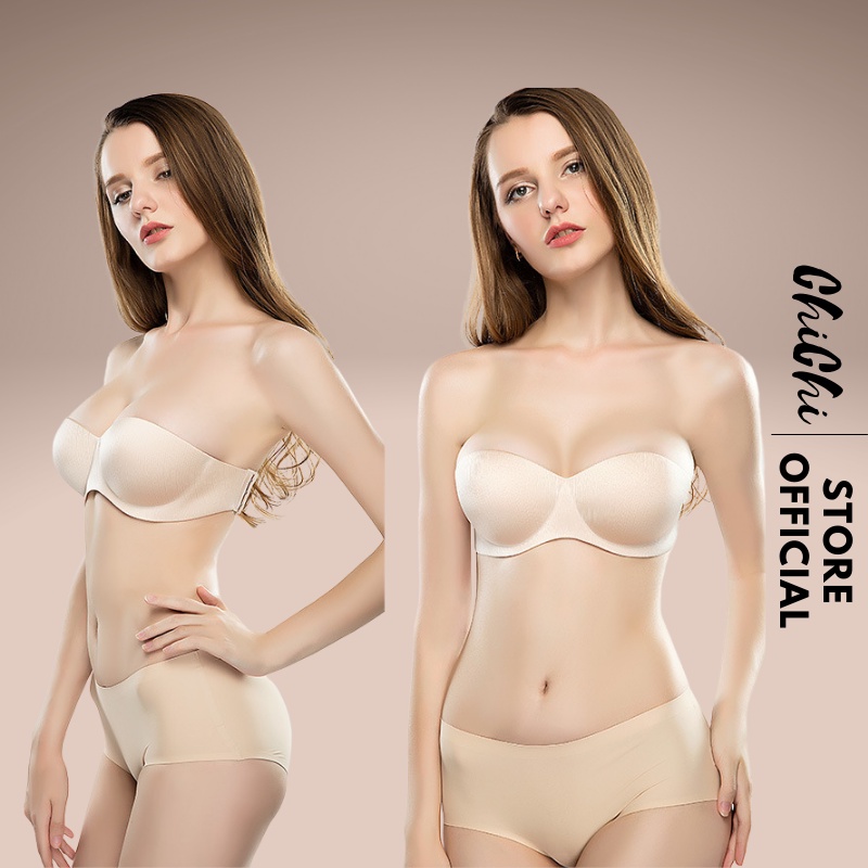 Áo Cúp Ngực Hở Lưng Chichi Bra dây trong dây ngang chống tuột - 218