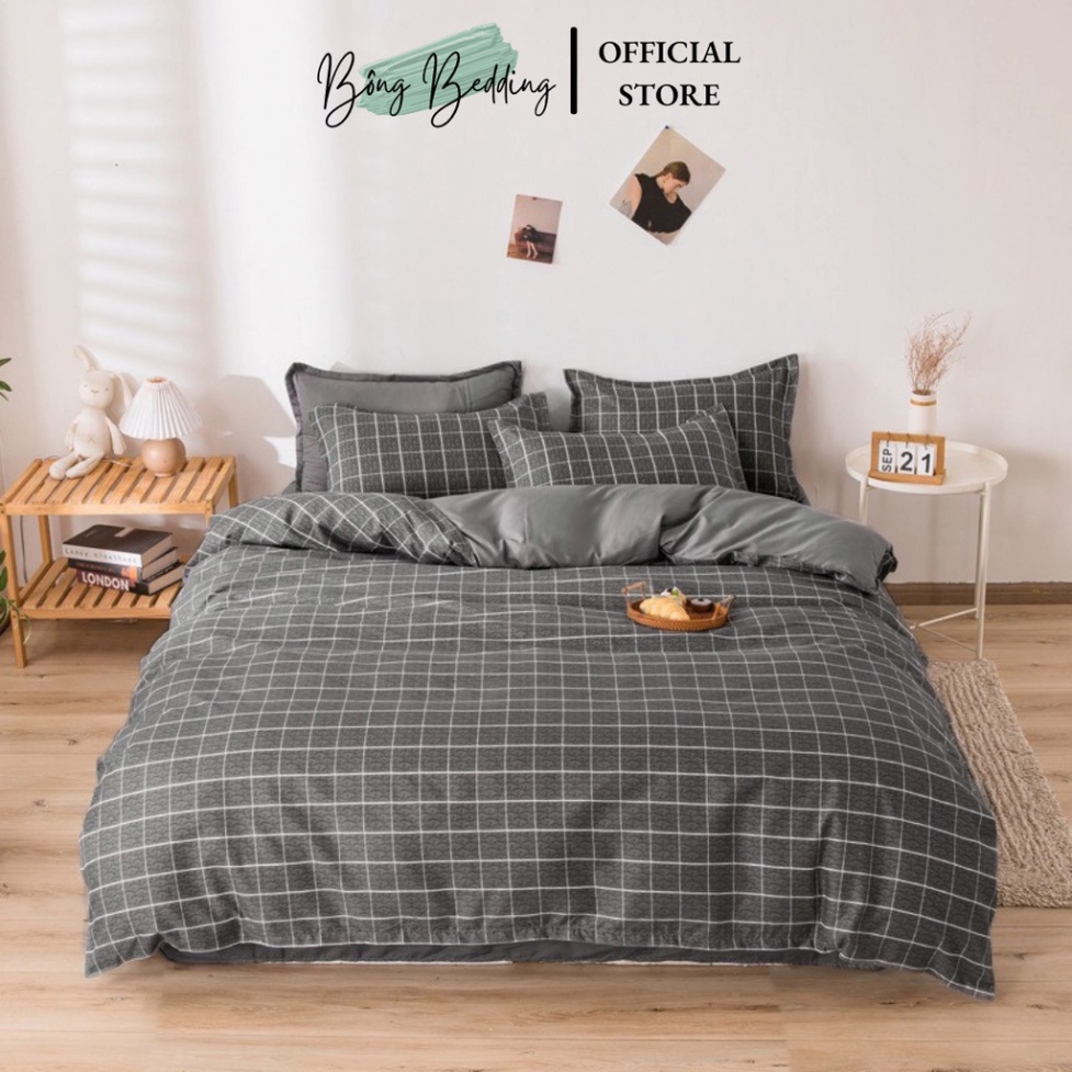 Bộ Chăn Ga Gối HIN BEDDING Chất Liệu Cotton Poly Nhiều Mẫu Mới Chăn Lót Bông Thông Minh Miễn Phí Bo Chun Đủ Kích Thước