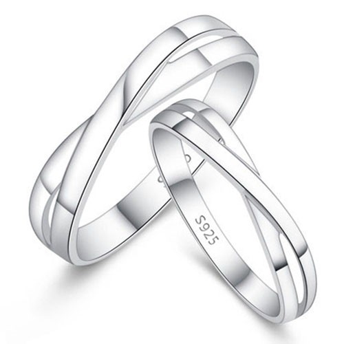 Nhẫn đôi Bạc Hiểu Minh NC463