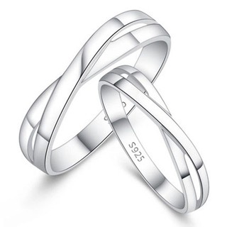 Nhẫn đôi bạc hiểu minh nc463