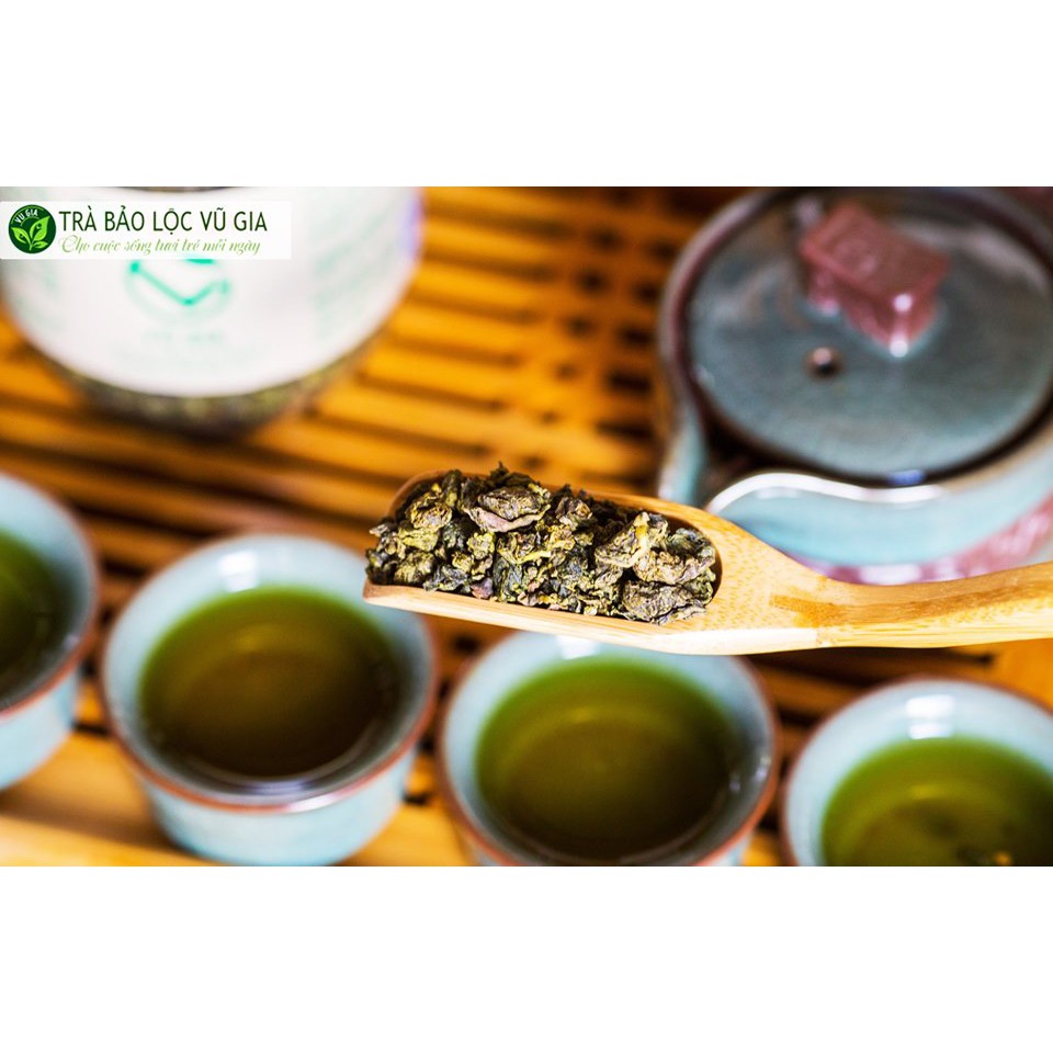 Combo 2 Trà Oolong Nguyên Chất Bảo Lộc Vũ Gia (400gr/hũ) - Hỗ trợ giảm cân, ngăn ngừa tiểu đường