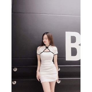Đầm Body Nút Trung Hoa Hot Trend
