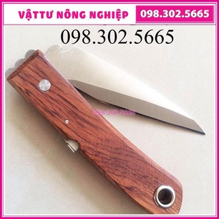 Dao chiết ghép cành cán gỗ- Dụng cụ Ghép Cây Chuyên Dụng - Chuyên dùng cho nhà vườn